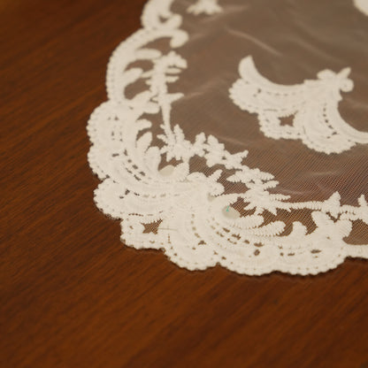 Vintage Sheer Lace Table Runner (Long)
