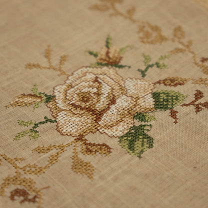 Heritage Lace Embroidered Table Runner with Tassel (Long)