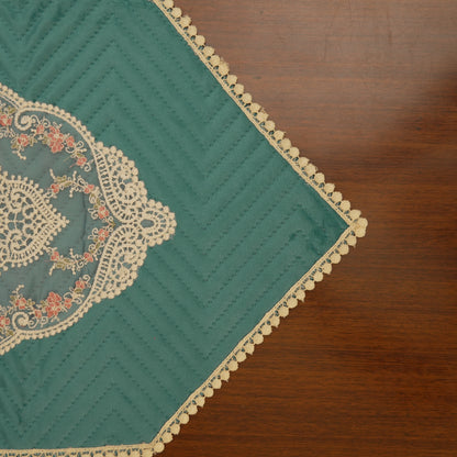 Royal Teal Quilted Table Runner (Long)