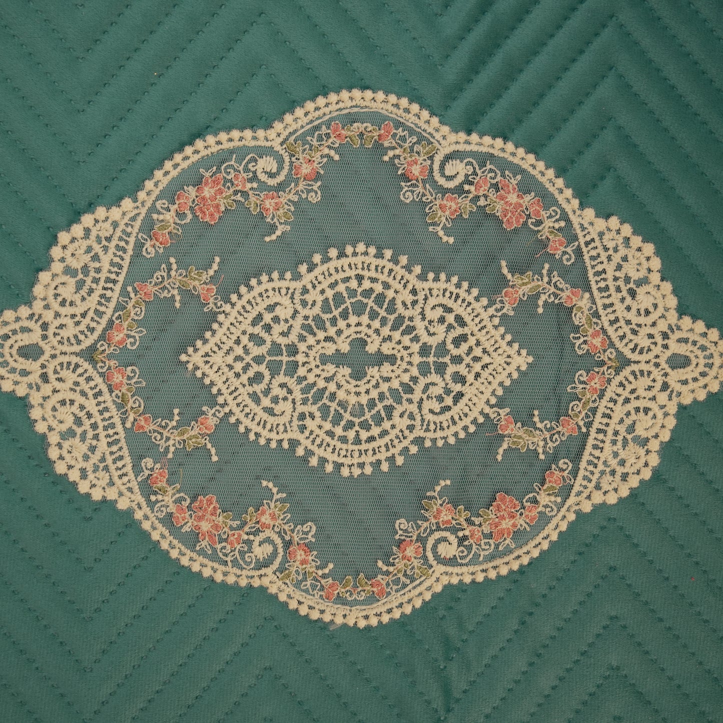 Royal Teal Quilted Table Runner (Long)