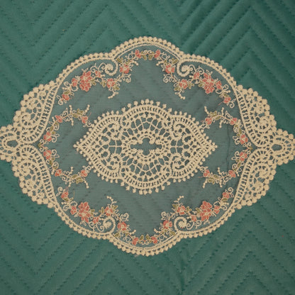 Royal Teal Quilted Table Runner (Long)