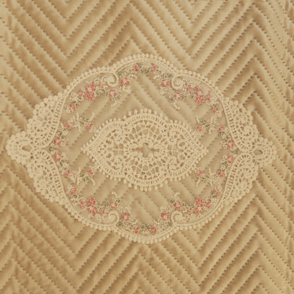 Royal Champagne Quilted Table Runner (Small)