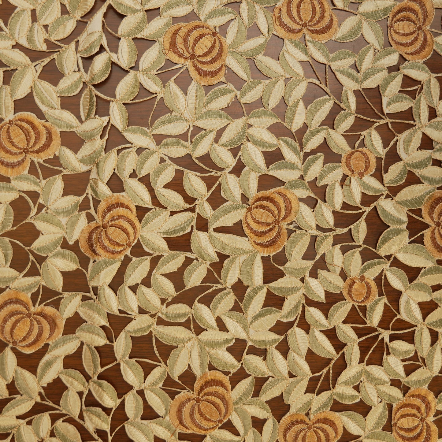 Amber Floral Embroidered Table Runner