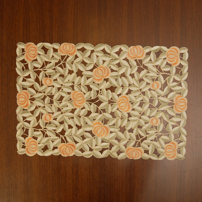 Amber Blossom Floral Table Mats (Set of 2)