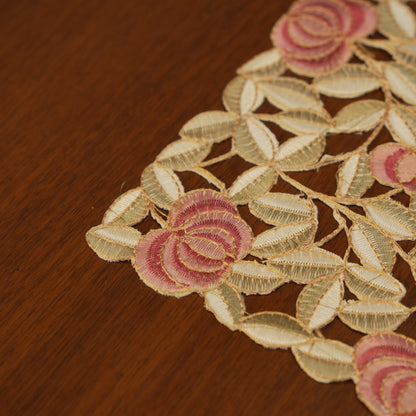 Rose Garden Cutwork Table Mats (Set of 2)