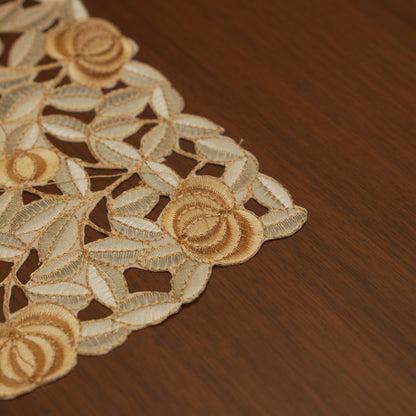 Floral Lace Overlay Table Mats (Set of 2)