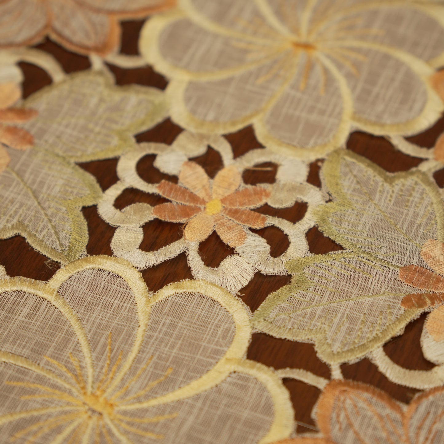 Pastel Floral Embroidered Table Mats (Set of 2)