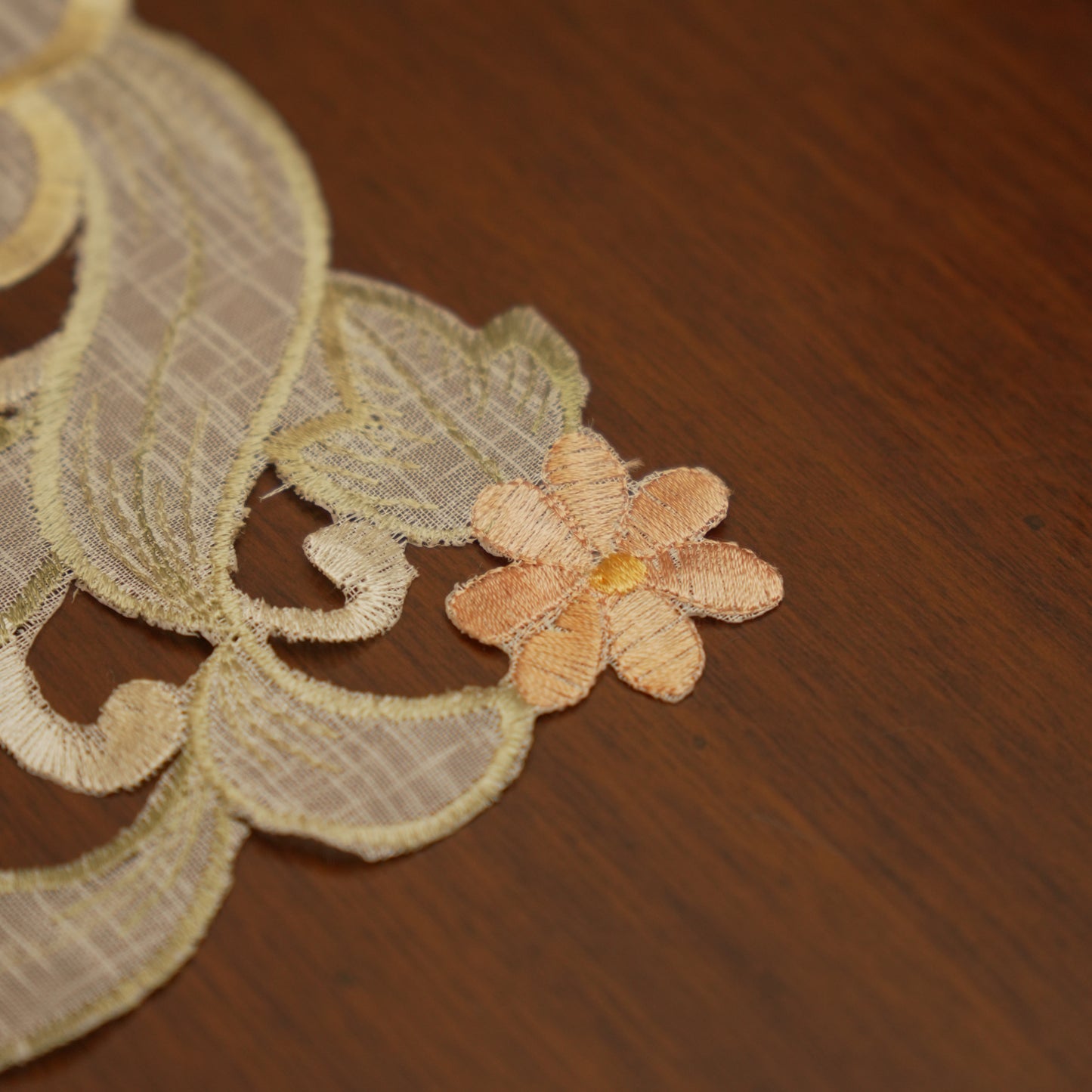 Pastel Floral Embroidered Table Mats (Set of 2)