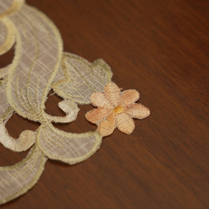 Pastel Floral Embroidered Table Mats (Set of 2)
