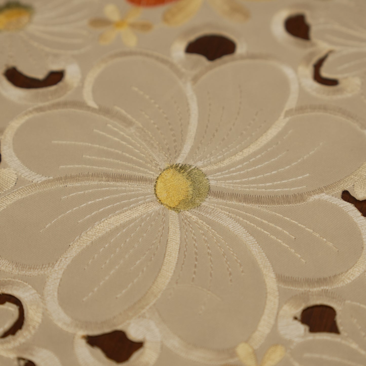 Colorful Floral Embroidered Table Mats (Set of 2)