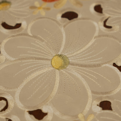 Colorful Floral Embroidered Table Mats (Set of 2)
