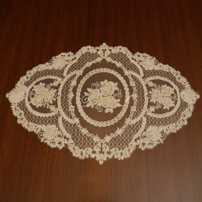 Vintage Floral Lace Table Mats (Set of 2)