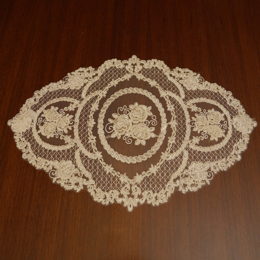 Vintage Floral Lace Table Mats (Set of 2)