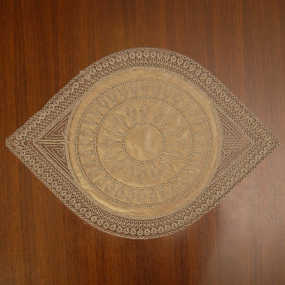 Elegant Round Lace Table Mats (Set of 2)