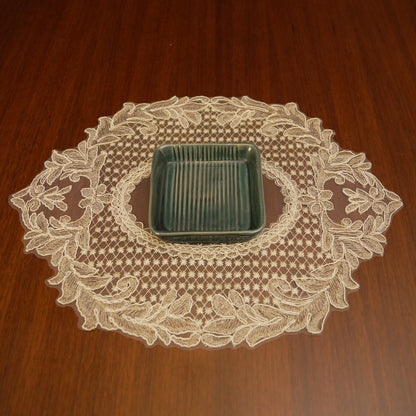 Premium Embroidered Lace Table Mats (Set of 2)