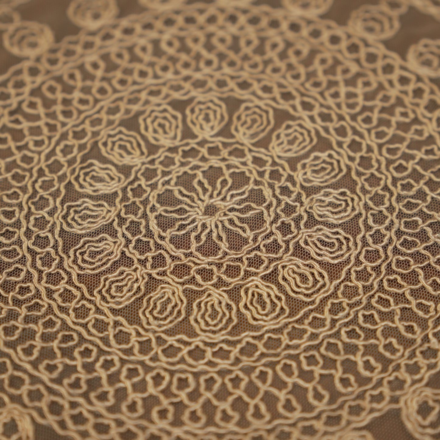 Elegant Round Crochet Dining Table Mats (Set of 2)