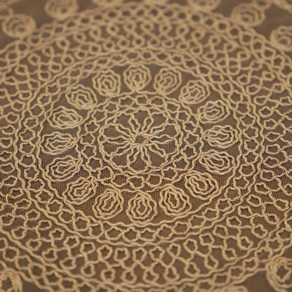 Elegant Round Crochet Dining Table Mats (Set of 2)