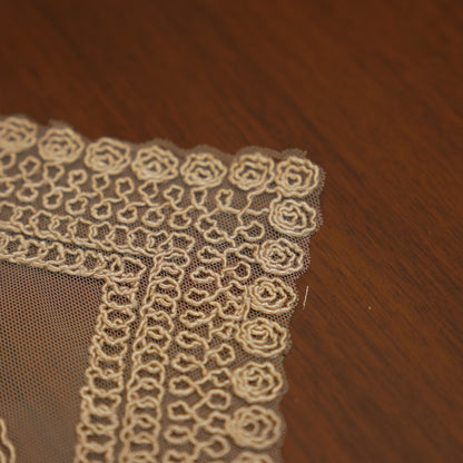 Elegant Round Crochet Dining Table Mats (Set of 2)