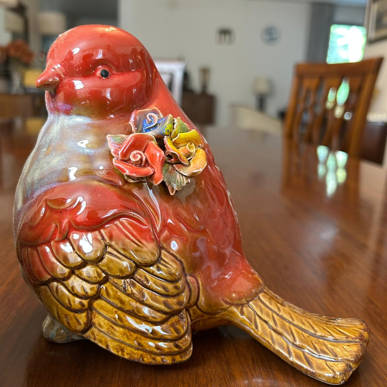 Colorful Ceramic Bird Showpiece Set (Big)