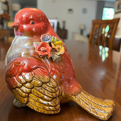 Colorful Ceramic Bird Showpiece Set (Big)
