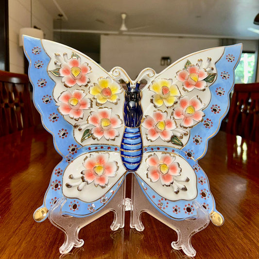 The Bloomfly – Ceramic Butterfly Showpiece | large