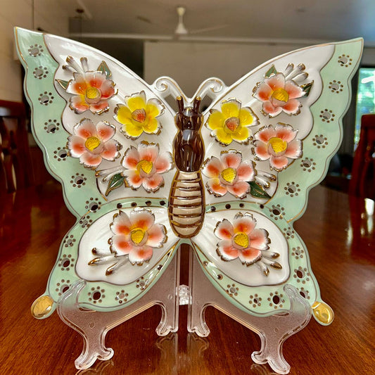 The Bloomfly – Ceramic Butterfly Showpiece | Large