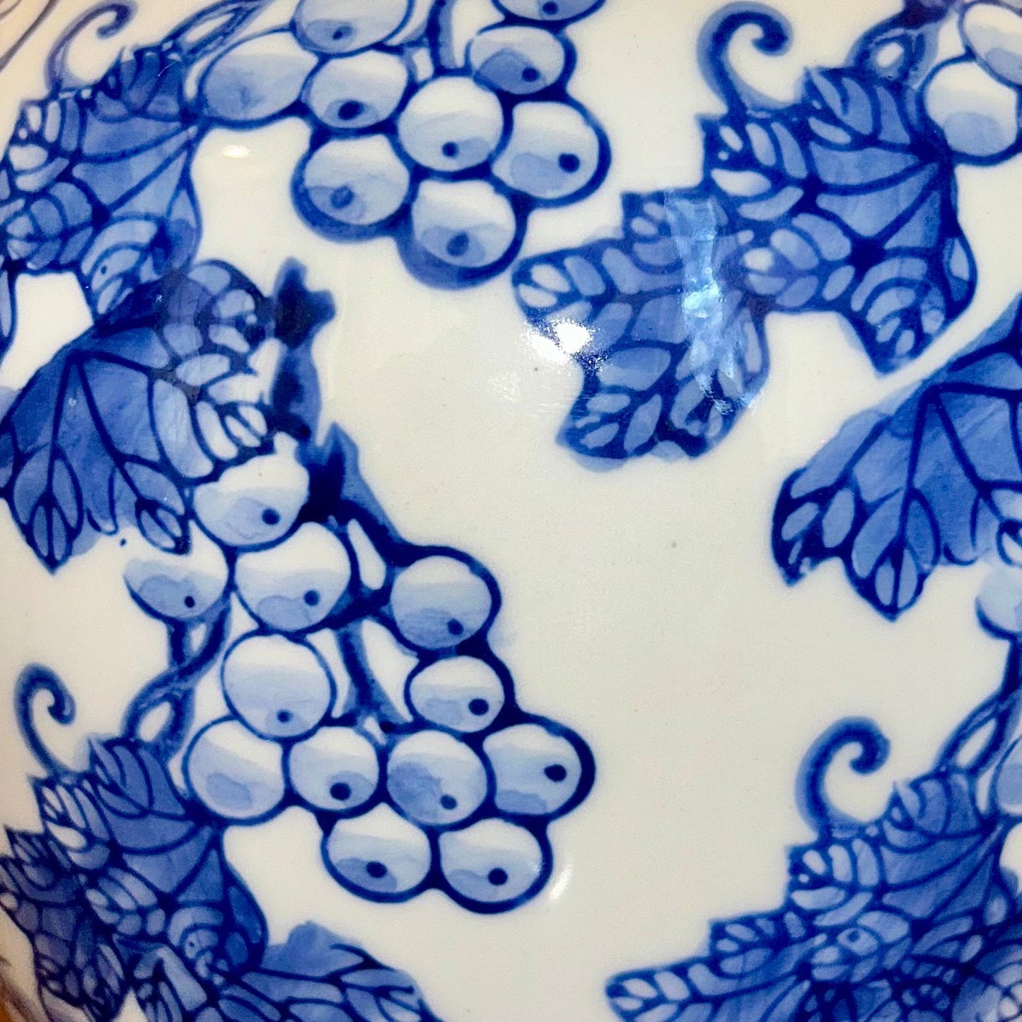 Oriental Blue & White Wall Vase - Blue Pottery Collection