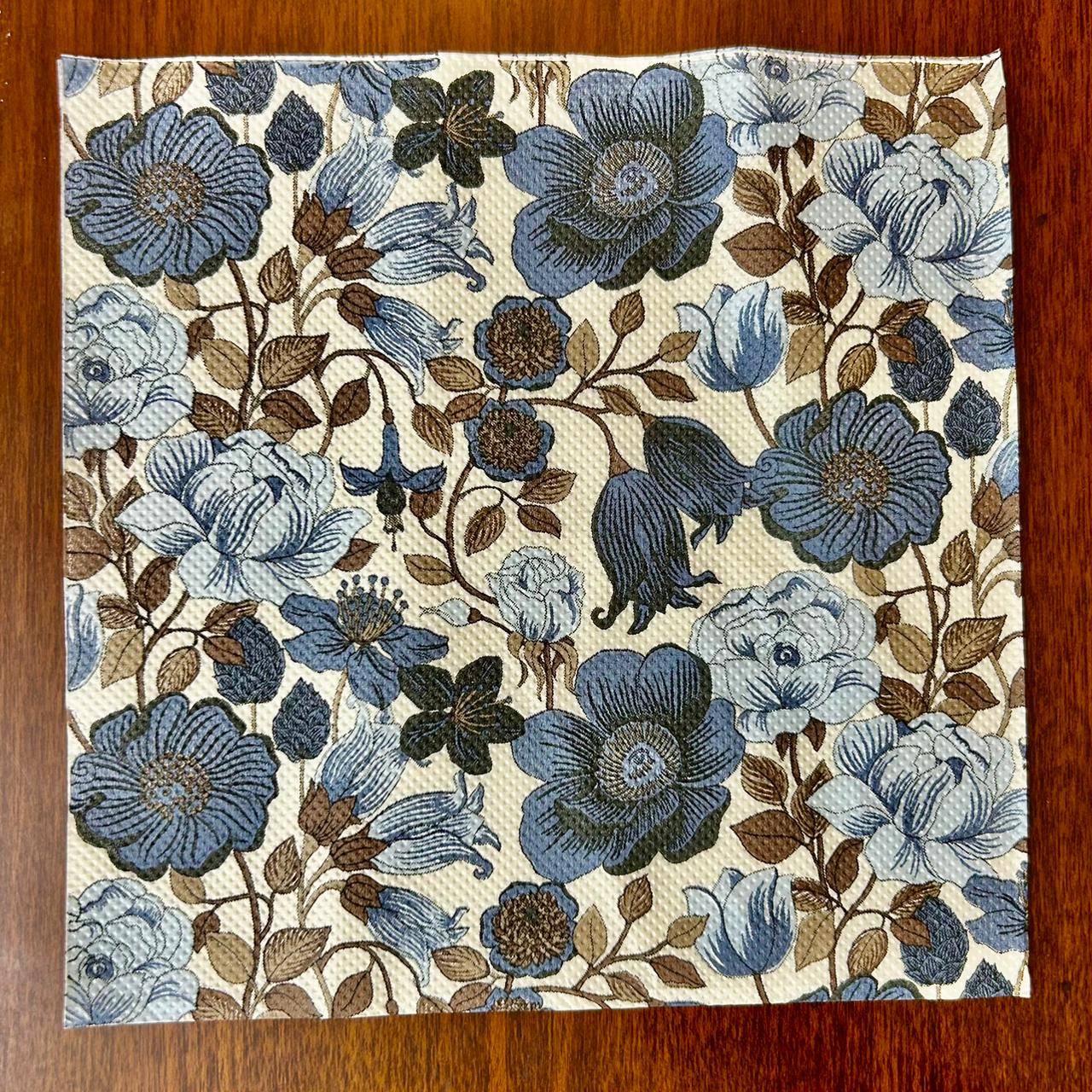 Assorted Floral Print Napkins | Set of 5