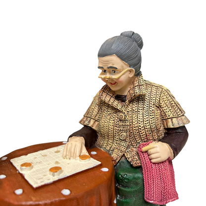 Vintage Grandparents Coffee Time Figurine
