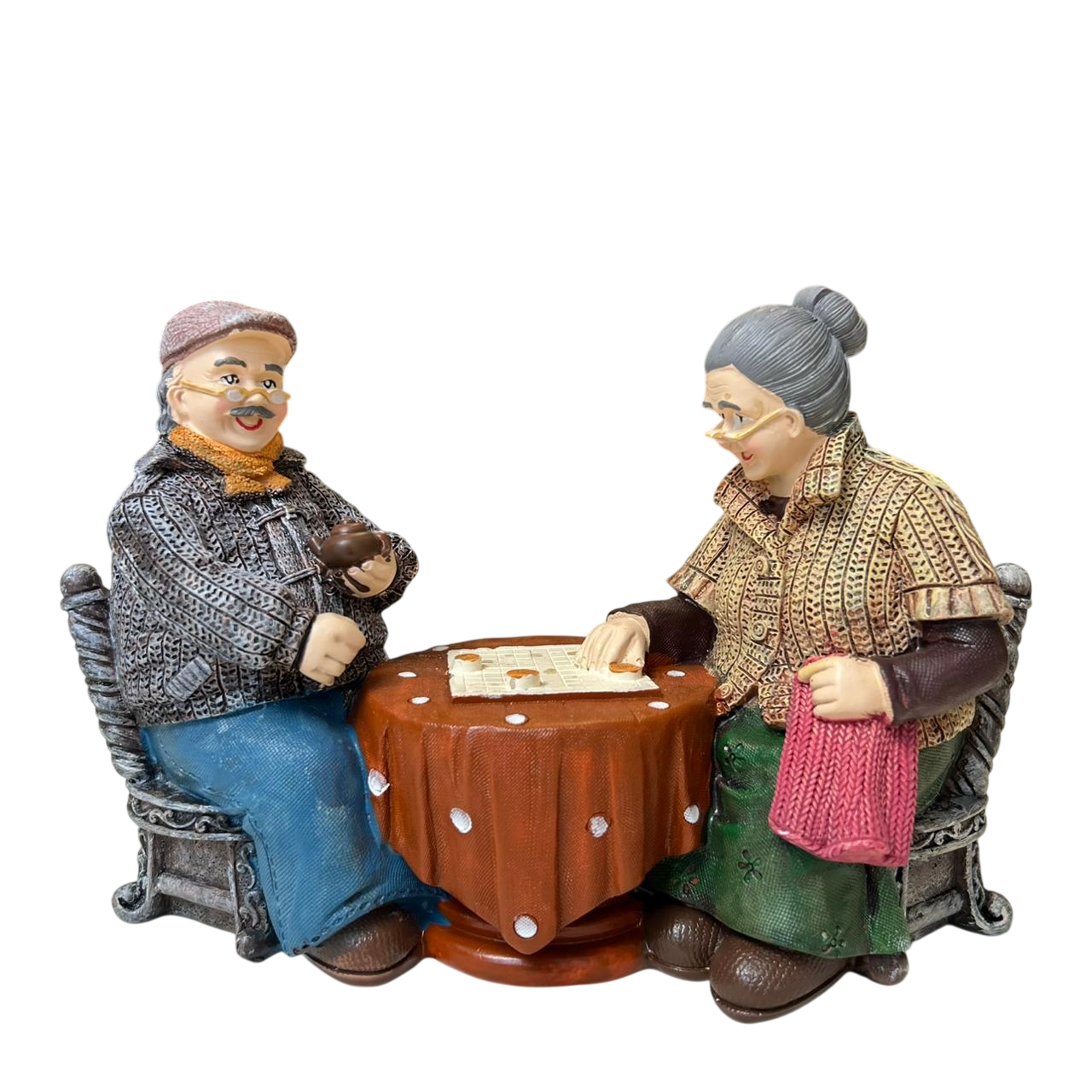 Vintage Grandparents Coffee Time Figurine