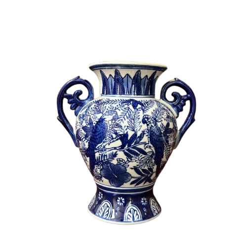 Elegant Blue & White Wall Deco - Blue Pottery Collection