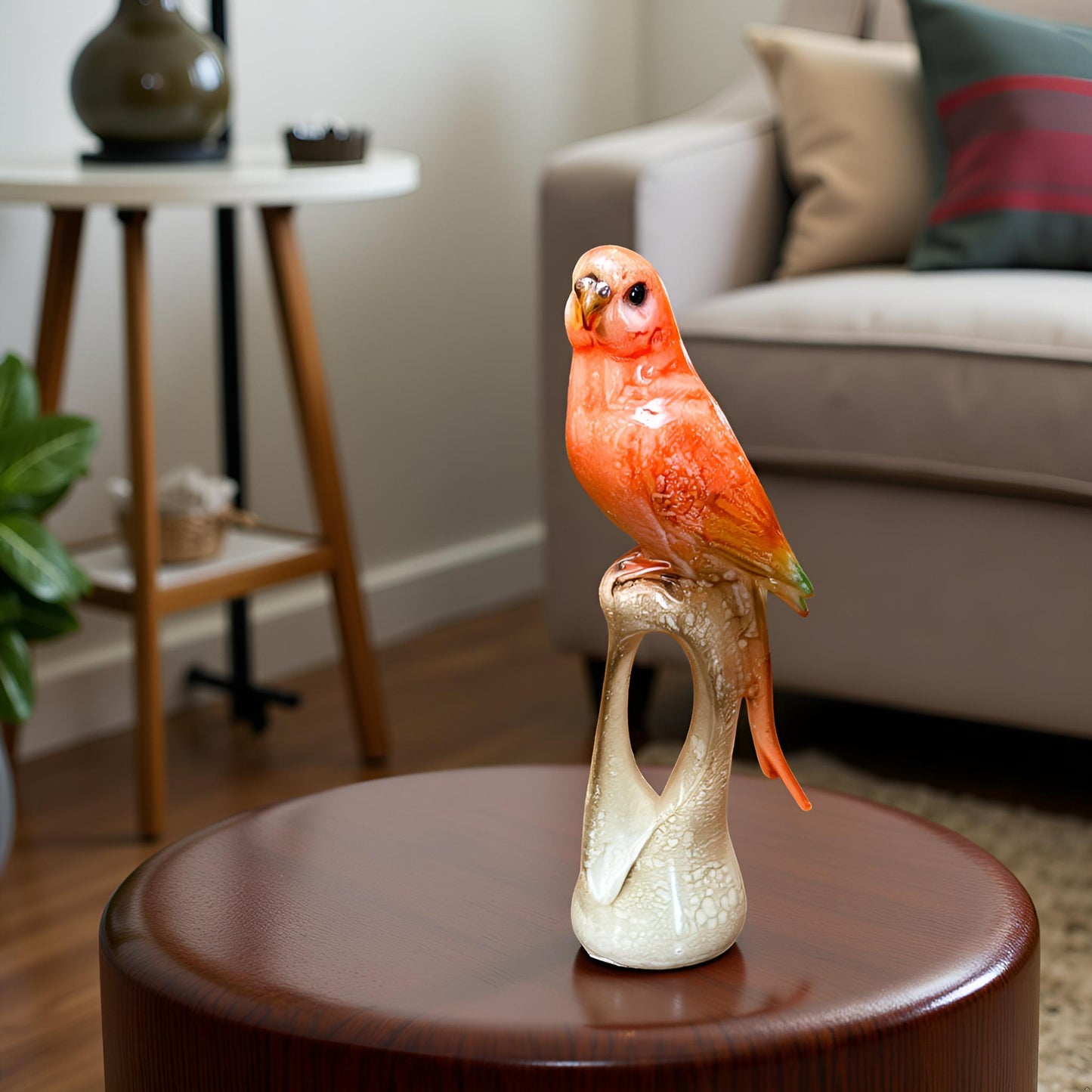 The Ember Wing – Handcrafted Ceramic Bird Showpiece