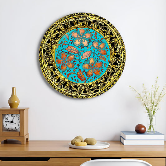 The Royal Bloom – Decorative Floral Plate Showpiece