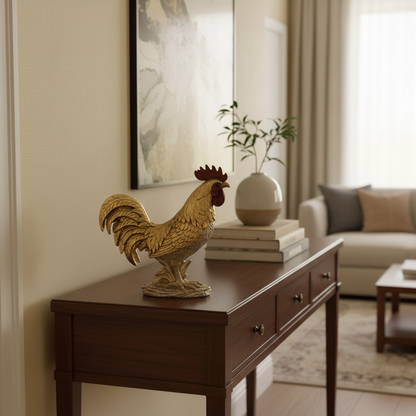 Golden Rooster Figurine
