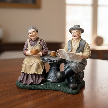 Vintage Grandparents Tea Time Figurine
