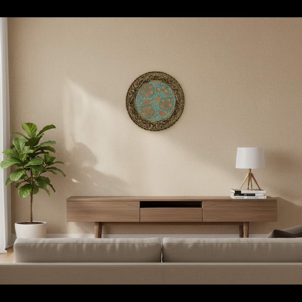 The Royal Bloom – Decorative Floral Plate Showpiece