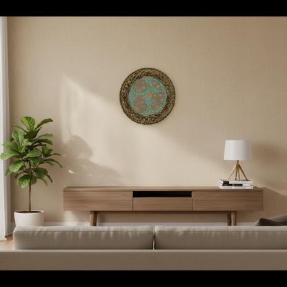 The Royal Bloom – Decorative Floral Plate Showpiece