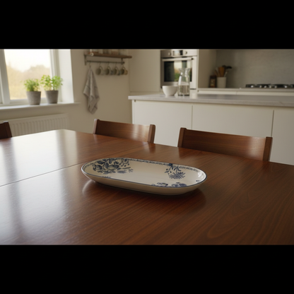 Azure Orchard Collection | Rectangular Platter | Set of 2