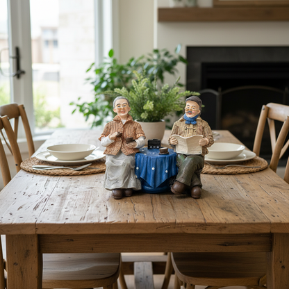 Vintage Grandparents Coffee Time Figurine