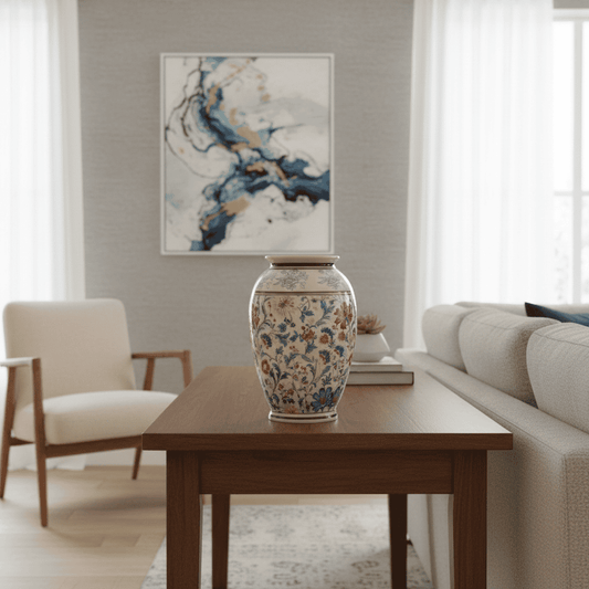 Elegant Floral Ceramic Decorative Vase