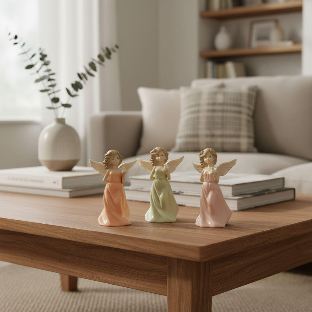 Elegant Angel Ceramic Decorative Figurine