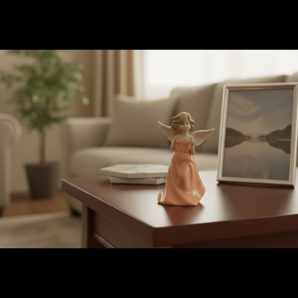 Elegant Angel Ceramic Decorative Figurine