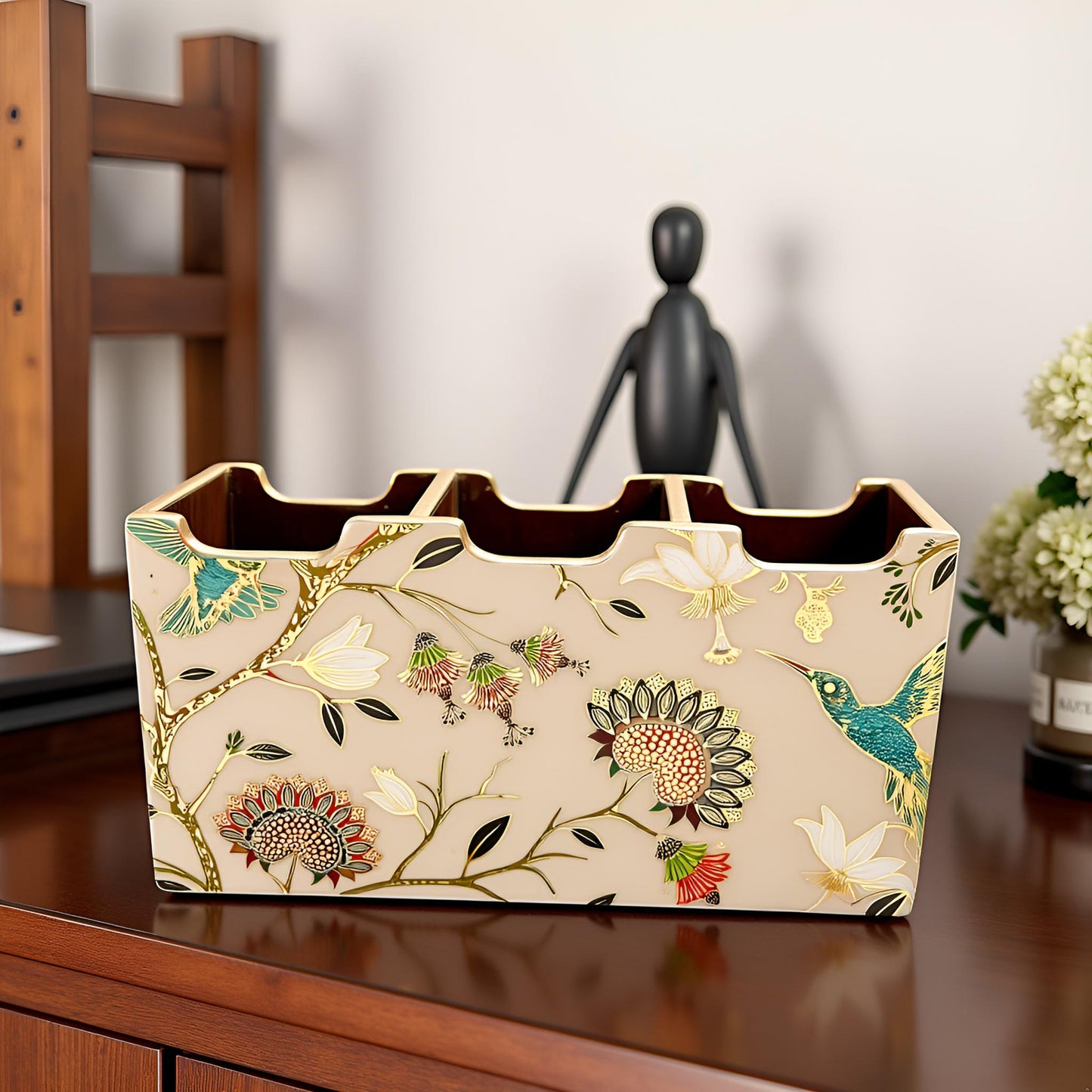 Golden Aviary Collection - Cutlery Holder 3 Slot