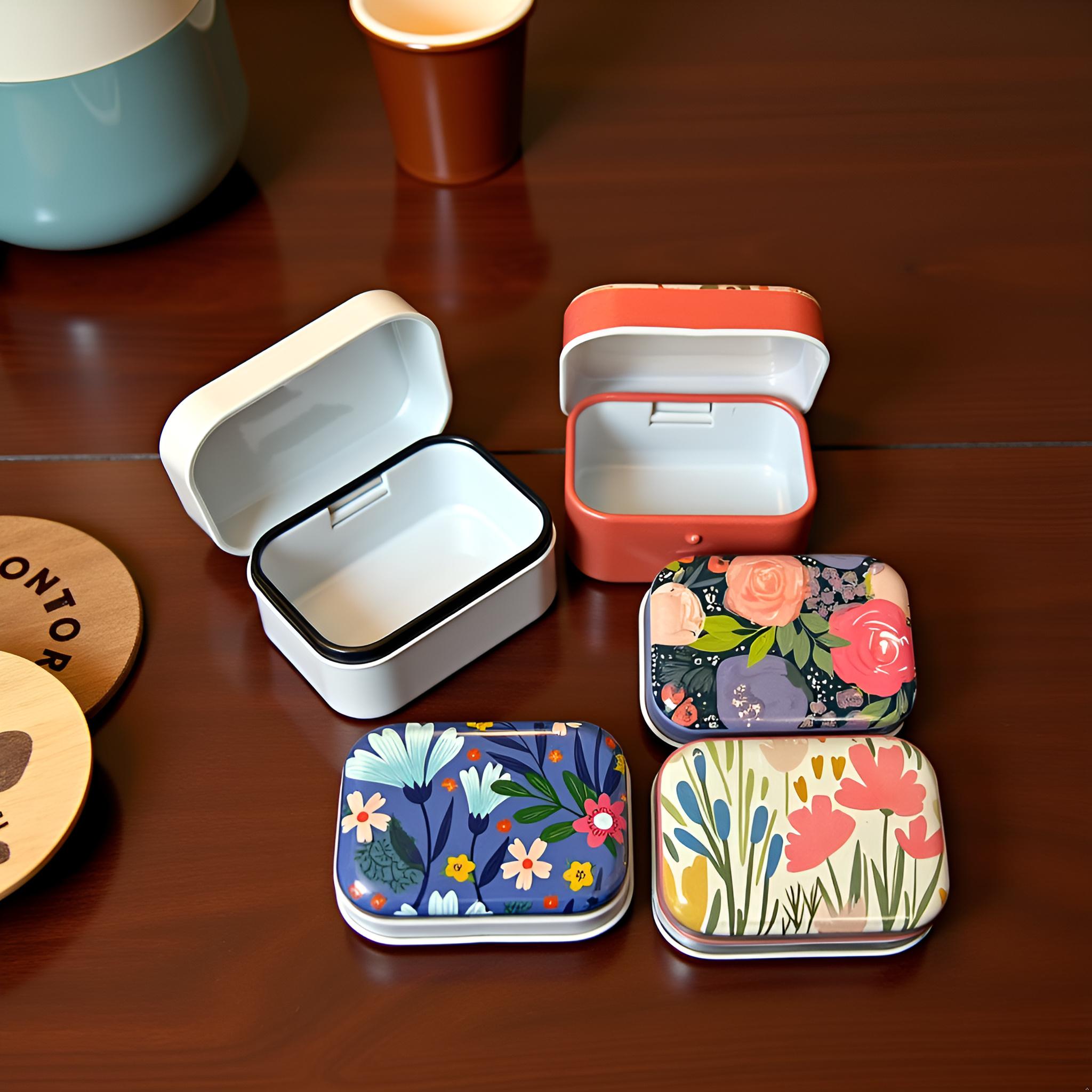 Cute Mini Tin Boxes | Random Set of 6 โ Home and More by JSS