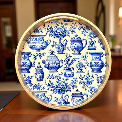 Bluora Collection - Medium Round Tray