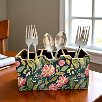 Emerald Petals Collection - Cutlery Holder 3 Slot