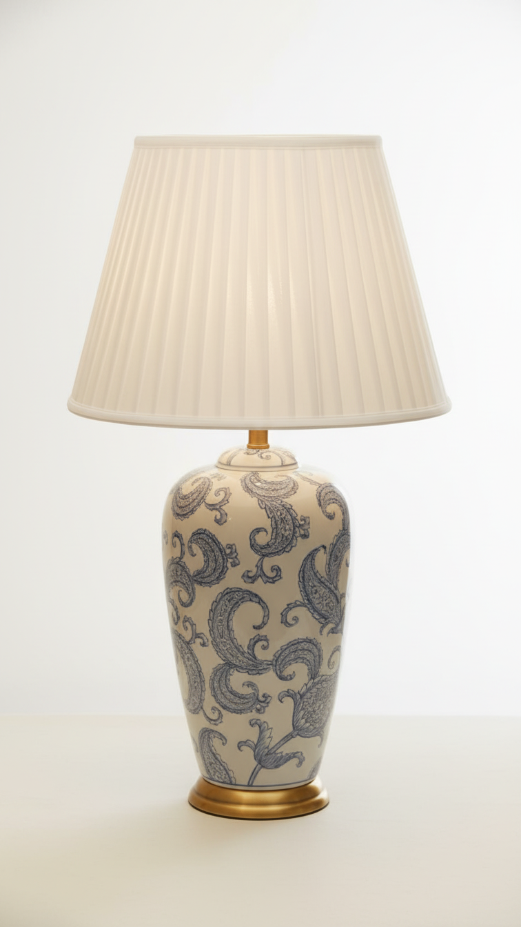 Premium Paisley Design Table Lamp