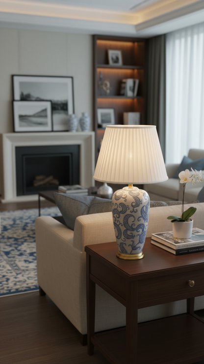 Premium Paisley Design Table Lamp