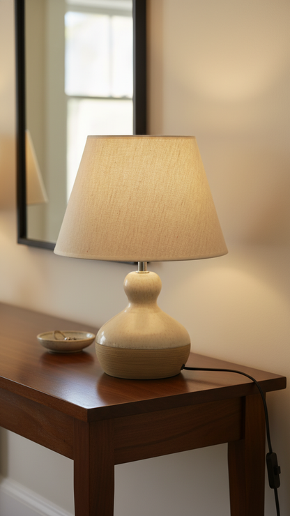Modern Rustic Bedside Lamp