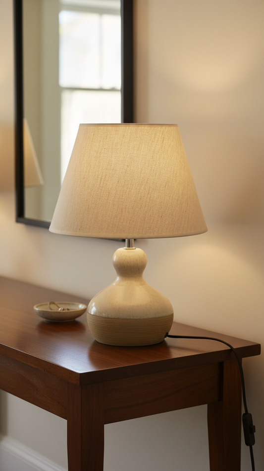 Modern Rustic Bedside Lamp